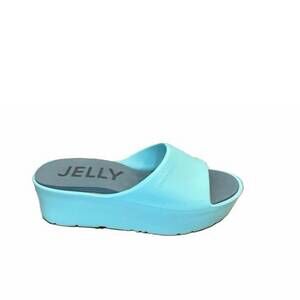 NEW LEMON JELLY women's sunny platform slides in mint